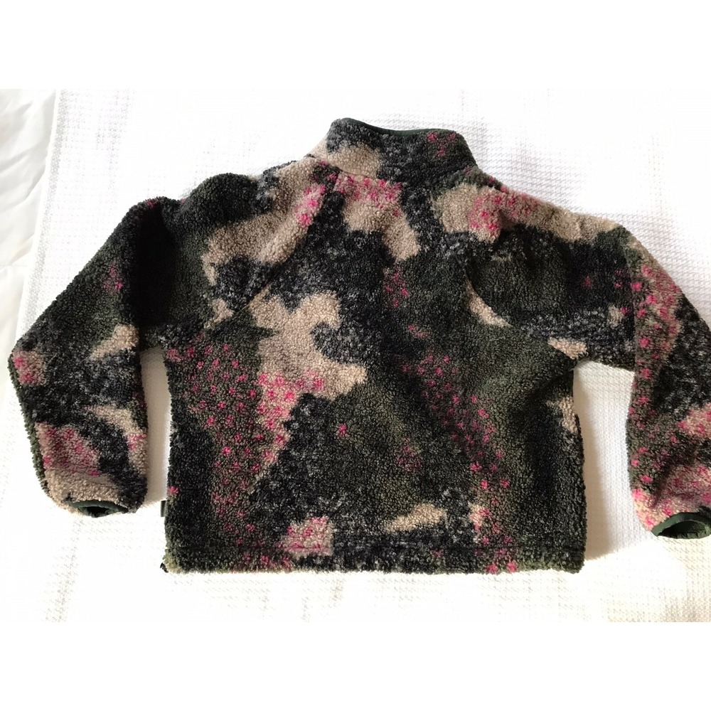 JOY LAB Women's 1/4 Zip Sherpa Pullover Sweatshirt Camo Print  Size M Medium - Picture 8 of 12